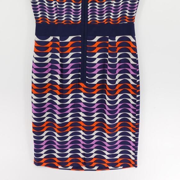 Boden Kensington Dress 4 Mod Geo Print Silk-Blend Modest - Picture 7 of 16